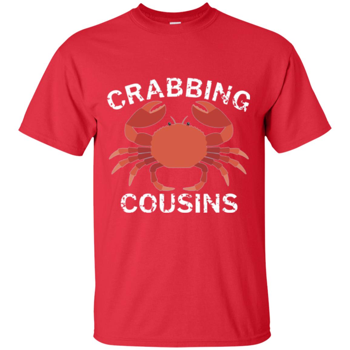 Fishing Lovers T-shirt Crabbing Cousins Red