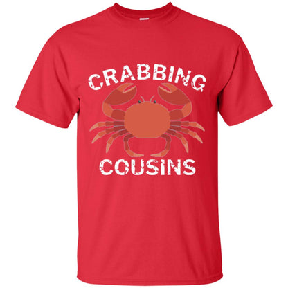 Fishing Lovers T-shirt Crabbing Cousins Red