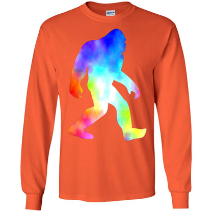 Bigfoot Sasquatch Neon T-shirt Orange