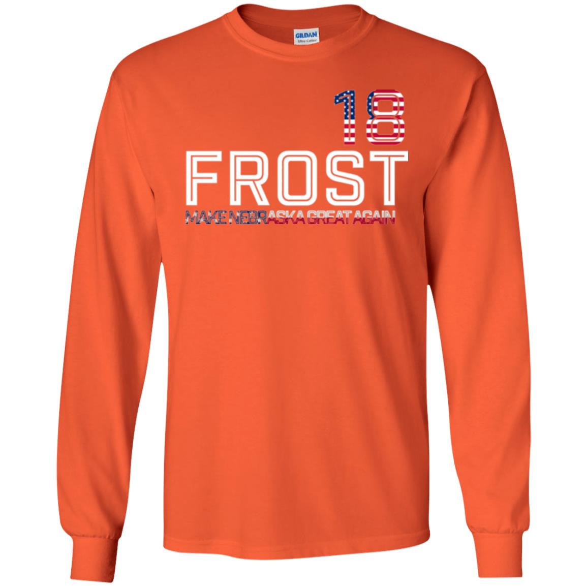 Frost 2018 T-shirt Make Nebraska Great Again Orange