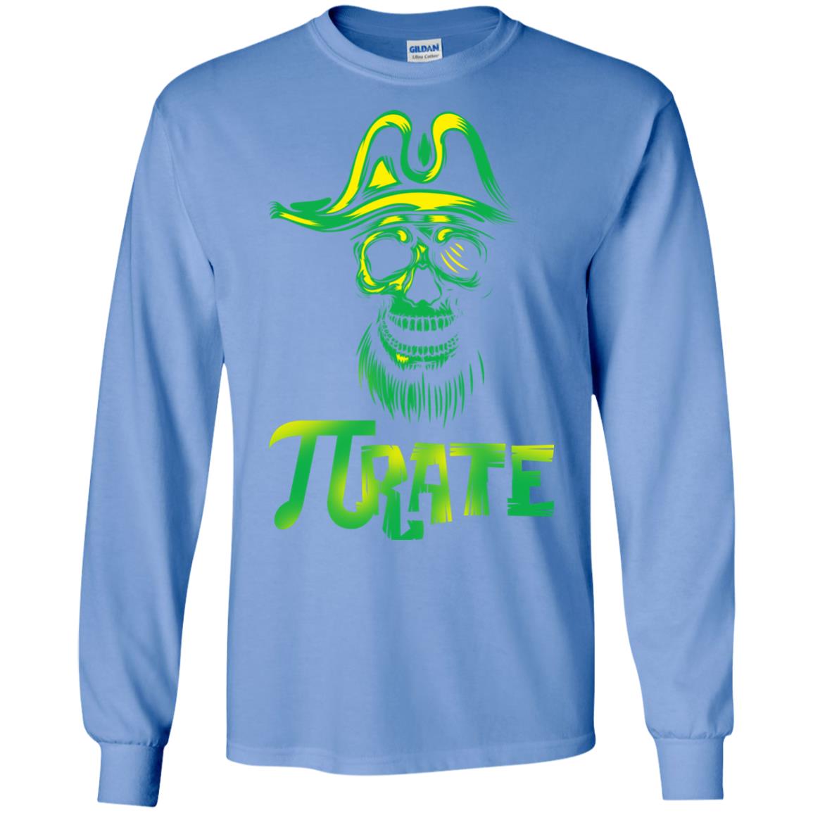 Pi Day T-shirt Funny Pirate Carolina Blue