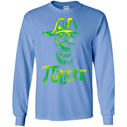 Pi Day T-shirt Funny Pirate Carolina Blue