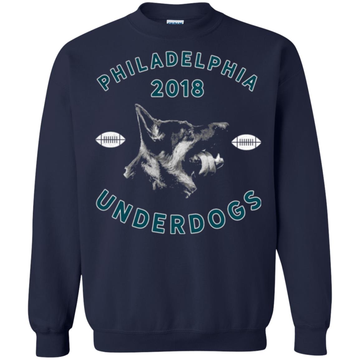 Dog Lover T-shirt Philly Philadelphia Underdogs Lii Game Day Navy