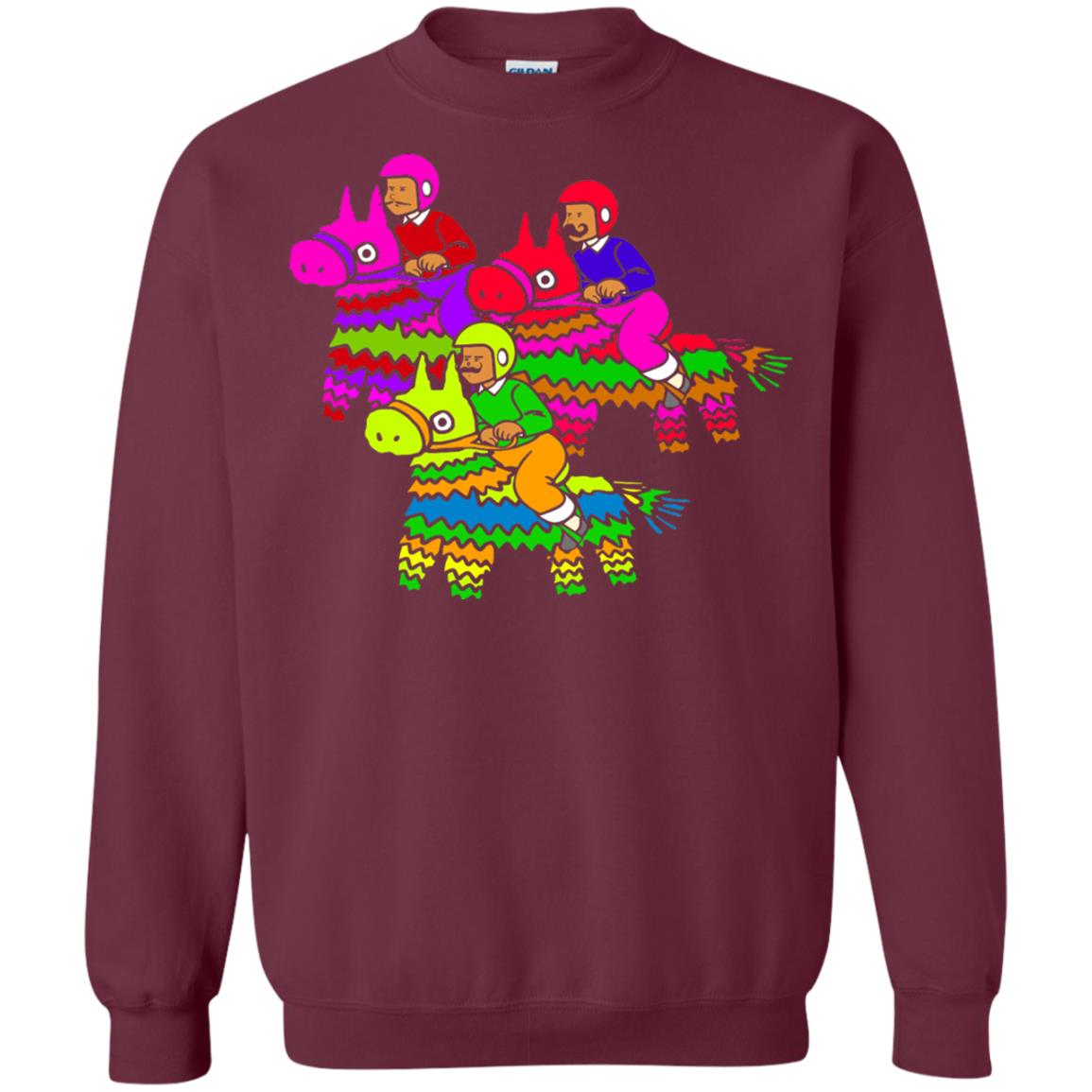 Cinco De Derby Pinata Jockeys Horse Race T-shirt Maroon