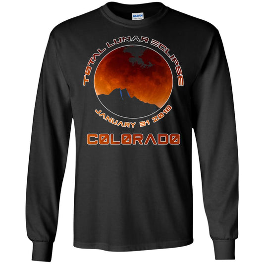 Colorado Lunar Eclipse 2018 T-shirt January 31 Black