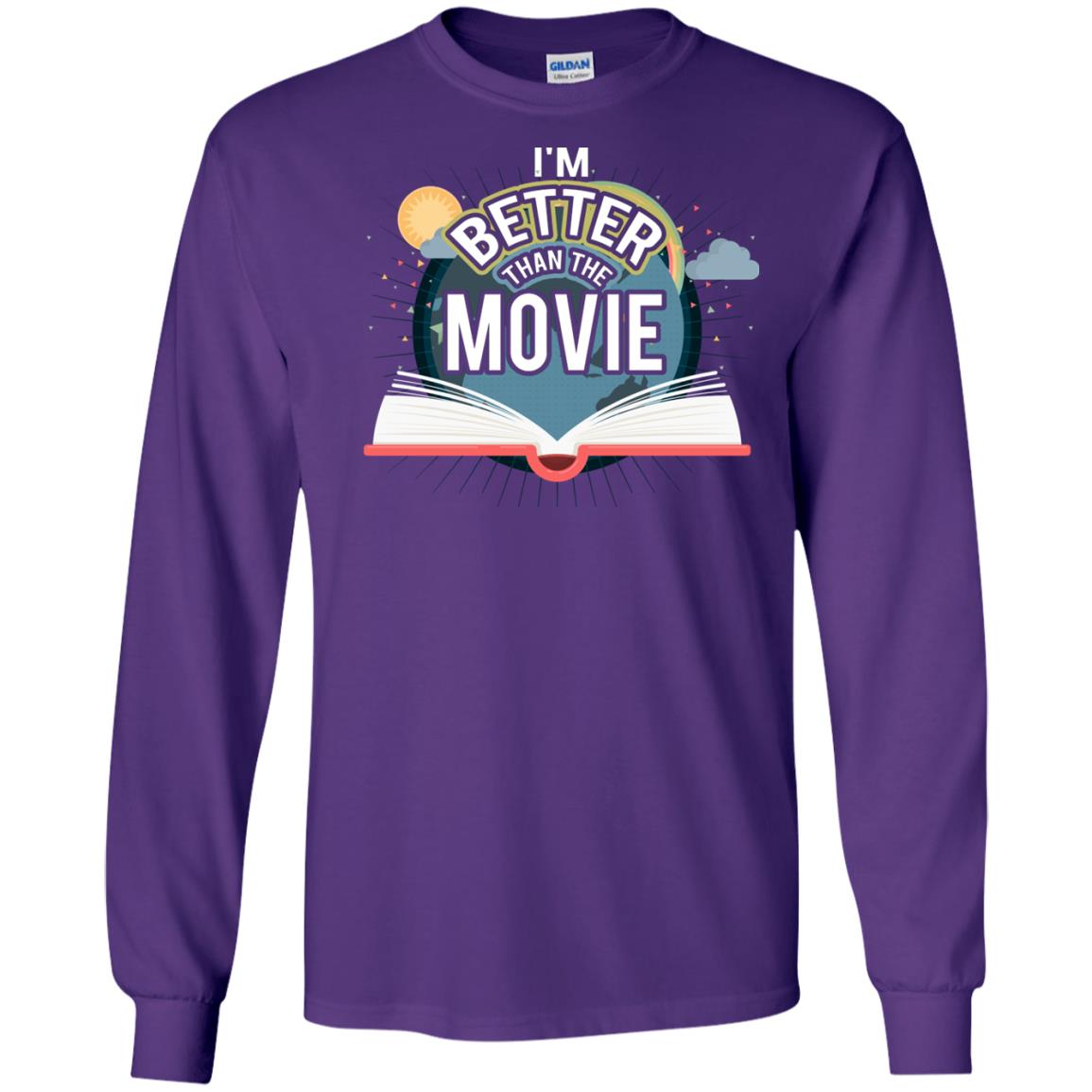 Im Better Than The Movie Bookworm T-shirt Purple