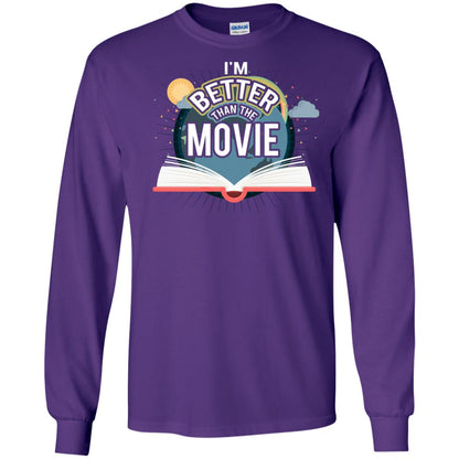 Im Better Than The Movie Bookworm T-shirt Purple