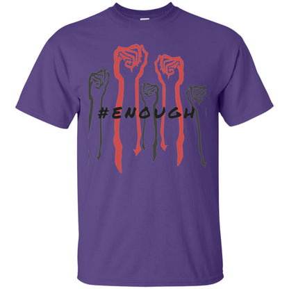 Hash Tag Enough Gun Control Shirt Purple