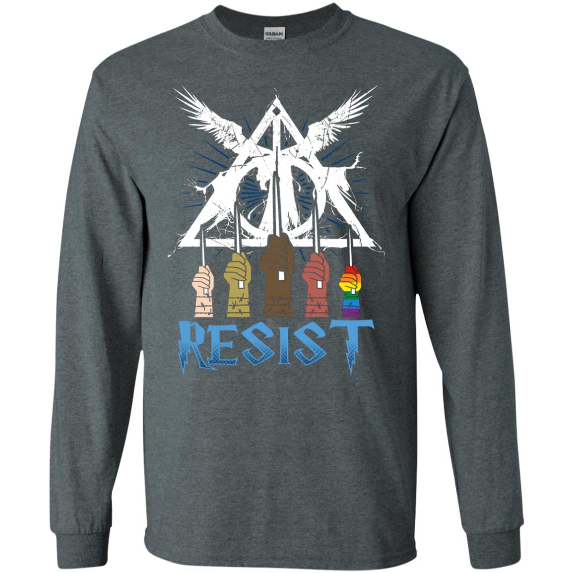 Resist Harry Potter Fan T-shirtG240 Gildan LS Ultra Cotton T-Shirt