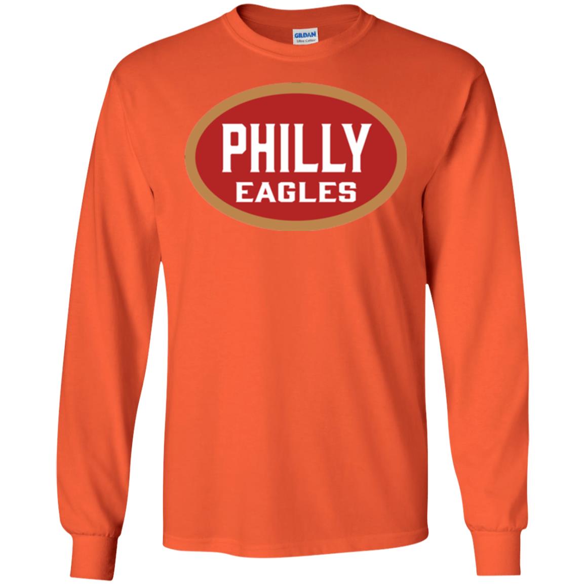 Football T-shirt Philly Eagles Orange