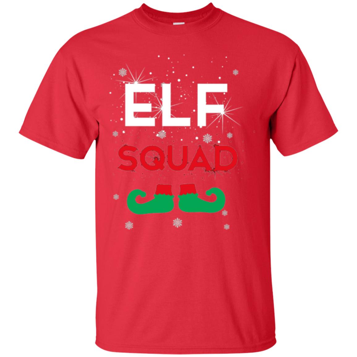 Christmas T-shirt Elf Squad Red
