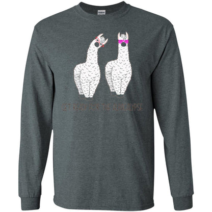 Funny Alpaca T-shirt Get Ready For The Alpacalypse Dark Heather