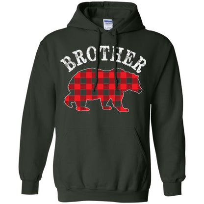 Christmas T-shirt Red Plaid Brother Bear Forest Green