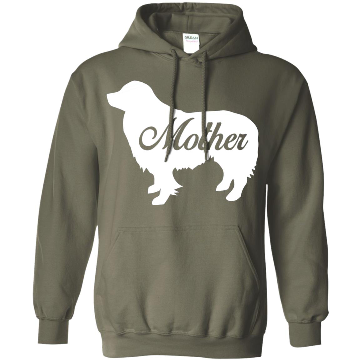 Border Collie Dog Mom T-shirt Military Green