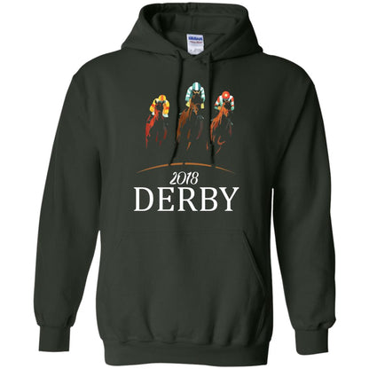 Derby 2018 Jockey Horse Racing T-shirt Forest Green