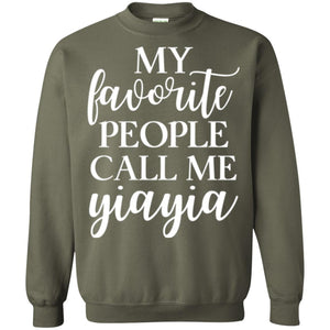 Nana T-shirt My Favorite People Call Me Yiayia