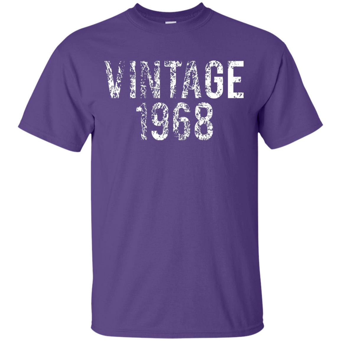 Vintage 1968 50th Birthday Shirt Purple