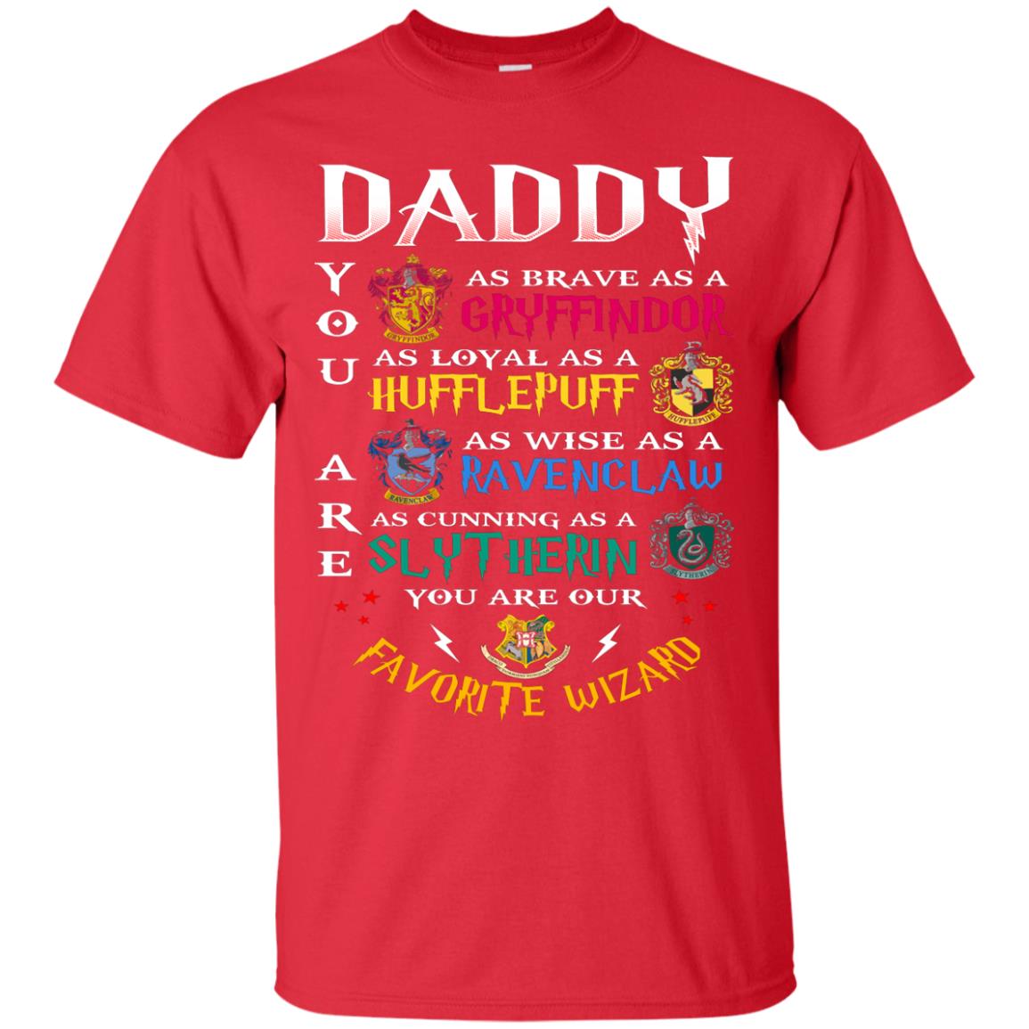 Daddy Our Favorite Wizard Harry Potter Fan T-shirt Red