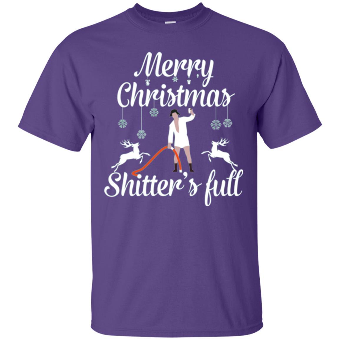 Christmas T-shirt Reindeer Merry Christmas Shitter's Full Purple