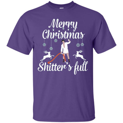 Christmas T-shirt Reindeer Merry Christmas Shitter's Full Purple