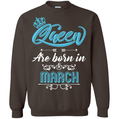 Brithday T-Shirt Queen Are Born In March Dark Chocolate