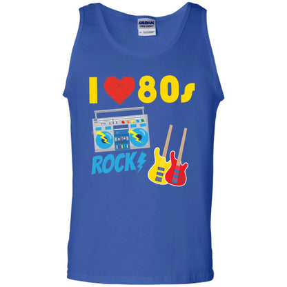 I Love The 80s Rock Eighties Shirt Royal