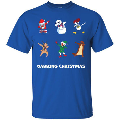 Dabbing Christmas T-shirt Royal