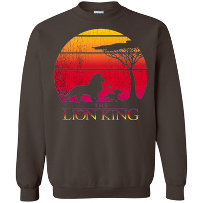 Cartoon T-shirt Lion King Vintage Sunset Dark Chocolate