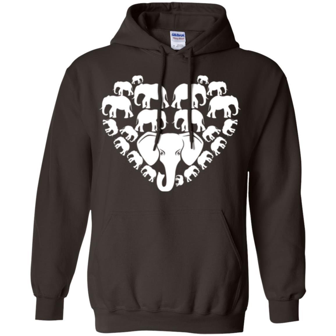 Elephant Lovers T-shirt Special Elephant Heart Dark Chocolate