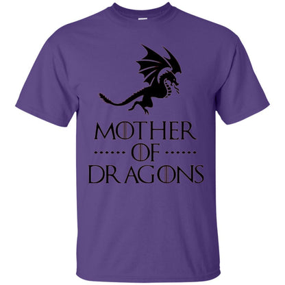 Throne Dragon T-shirt Mother Of Dragons Game Purple