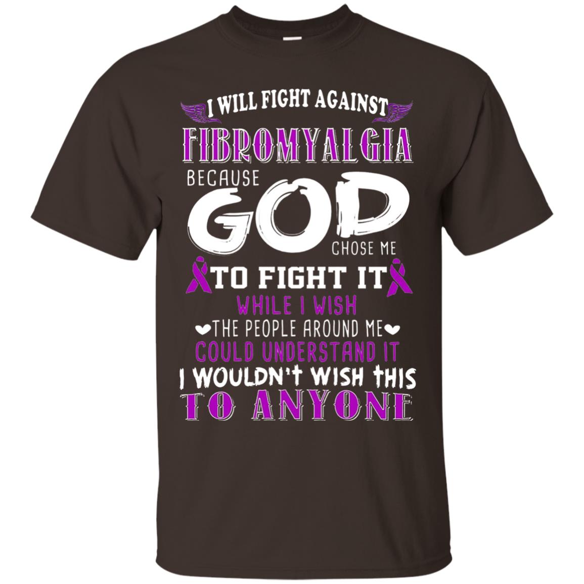 Fibromyalgia Awareness Shirt I Will Fight Against Fibromyalgia Dark Chocolate
