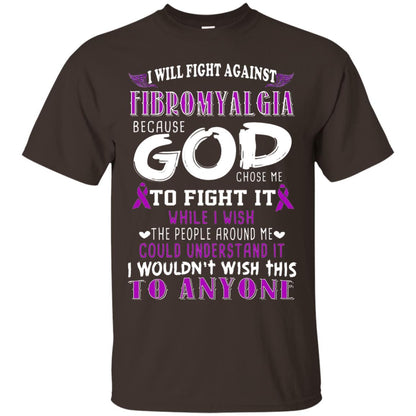 Fibromyalgia Awareness Shirt I Will Fight Against Fibromyalgia Dark Chocolate