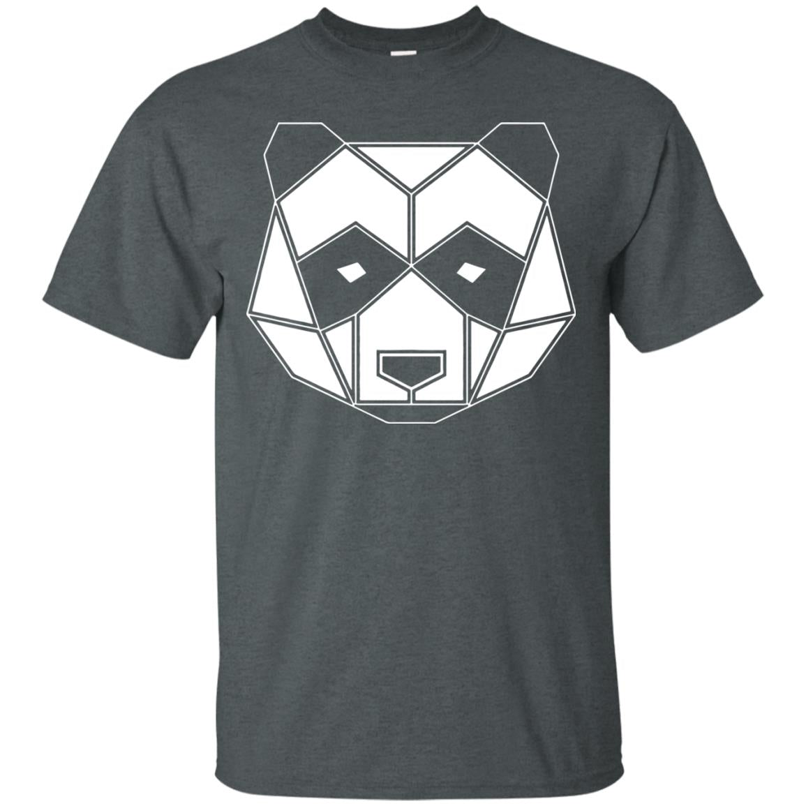 Polygon Geometric Panda Shirt Dark Heather