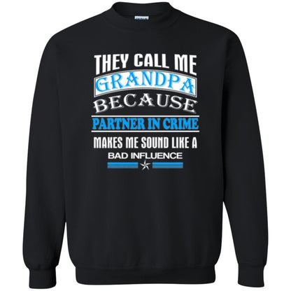 Family T-shirt They Call Me Grandpa Black