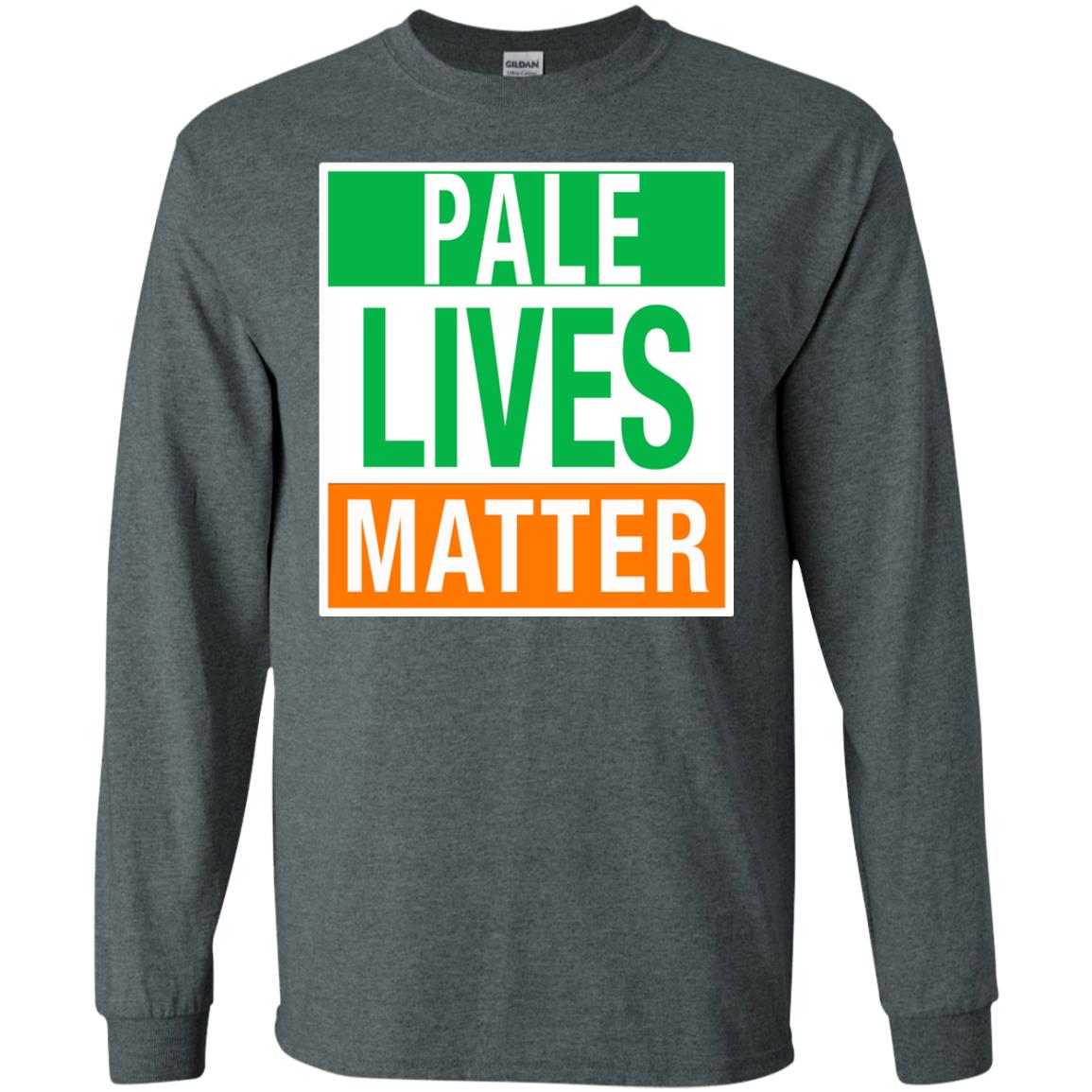 Saint Patrick_s Day T-shirt Pale Lives Matter Dark Heather