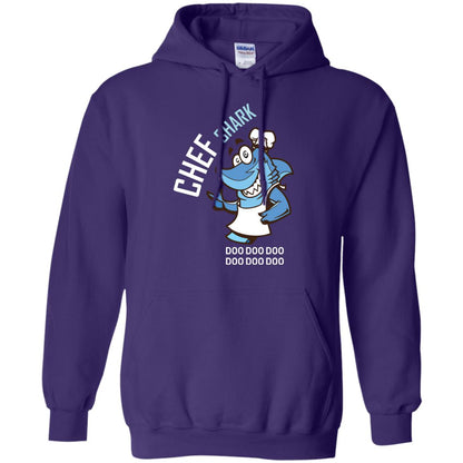 Chef Shark Doo Doo Doo Shirt For Cooker Purple