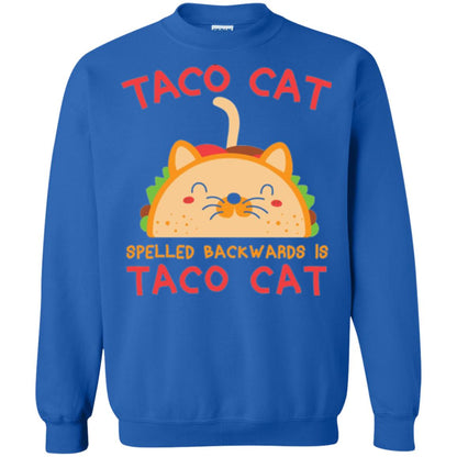 Taco Cat T-shirt Spelled Backwards Is Taco Cat Royal
