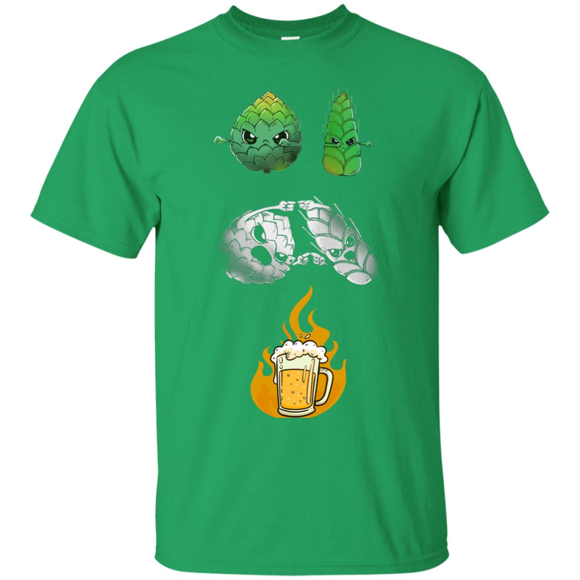 Beer Lover T-shirt Beer Fusion Flags Irish Green