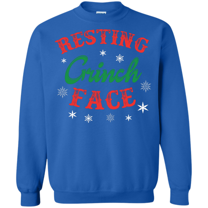 Christmas T-Shirt Resting Grinch Face Royal