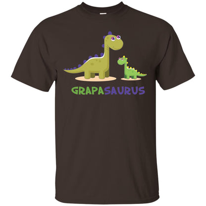 Grapasaurus Granddad Grandpa Shirt Dark Chocolate