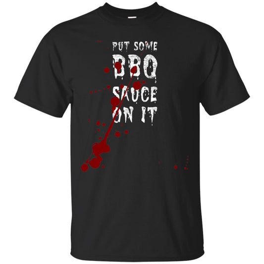 Put Some Bbq Sauce On It Funny Ketchup Squirt Drip Black