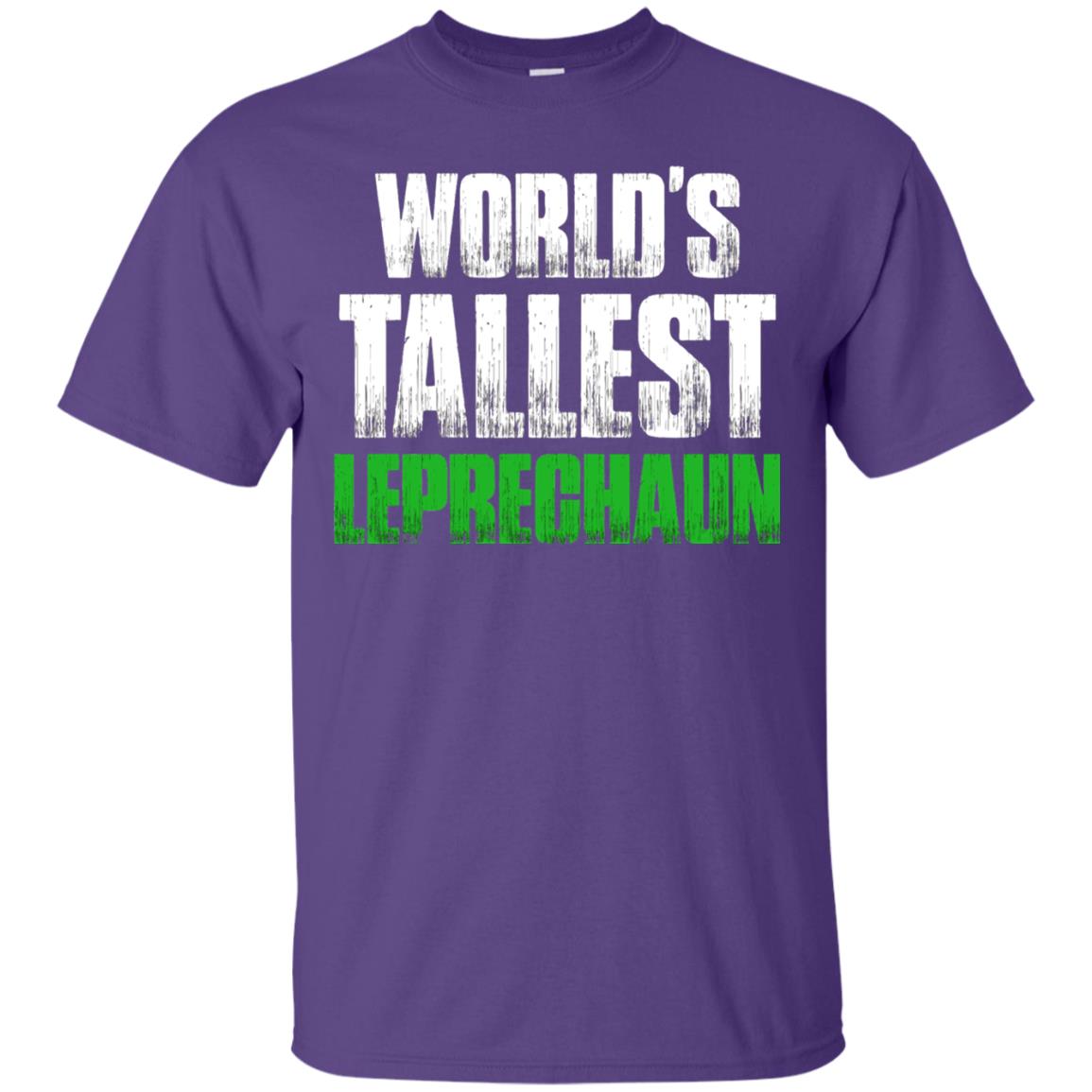 St. Patrick_s Day T-shirt World_s Tallest Leprechaun Purple