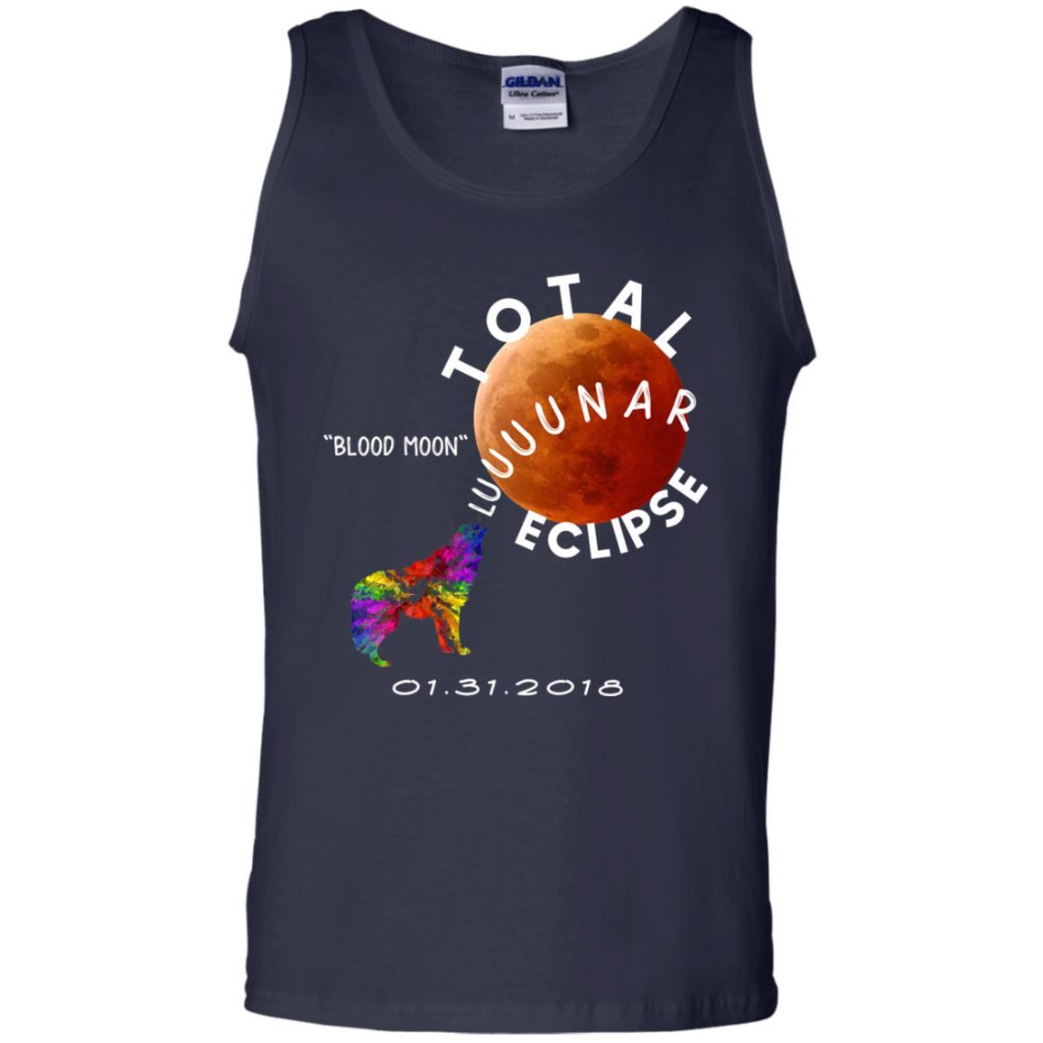 Best Total Lunar Eclipse Shirt 2018 Blood Moon T-shirt Navy