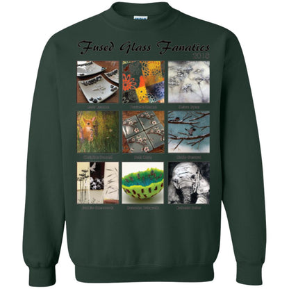 Commemorative T-shirt Fused Glass Fanatics 2018 Forest Green