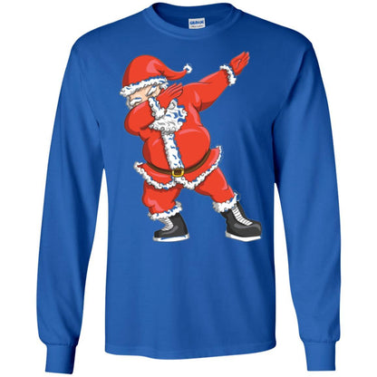 Funny Christmas T-shirt Dabbing Santa Claus Royal