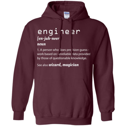 A Person Who Does Precision Guess Work Based On Engineer T-shirt Maroon