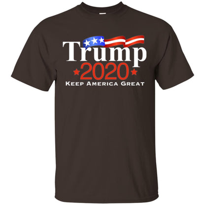 Pro Trump 2020 Keep America Great T-shirt Dark Chocolate