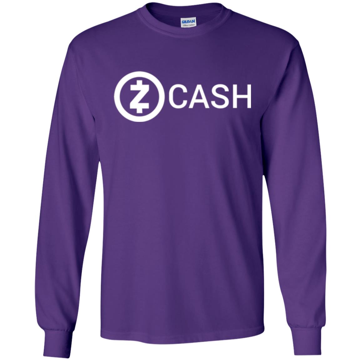 Cryptocurrency Zec Logo T-shirt Zcash Purple