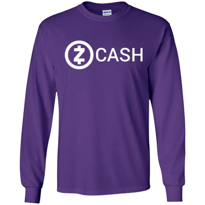 Cryptocurrency Zec Logo T-shirt Zcash Purple