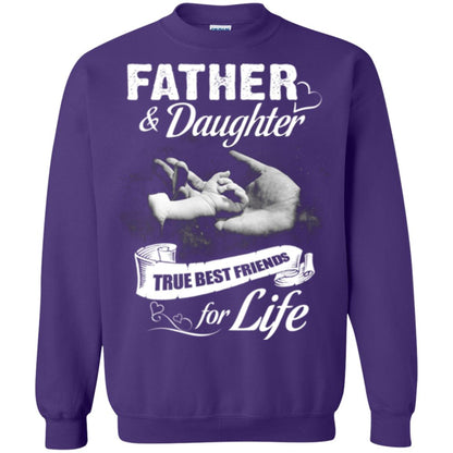 Father And Daughter True Best Friends For Life Family Shirt Purple